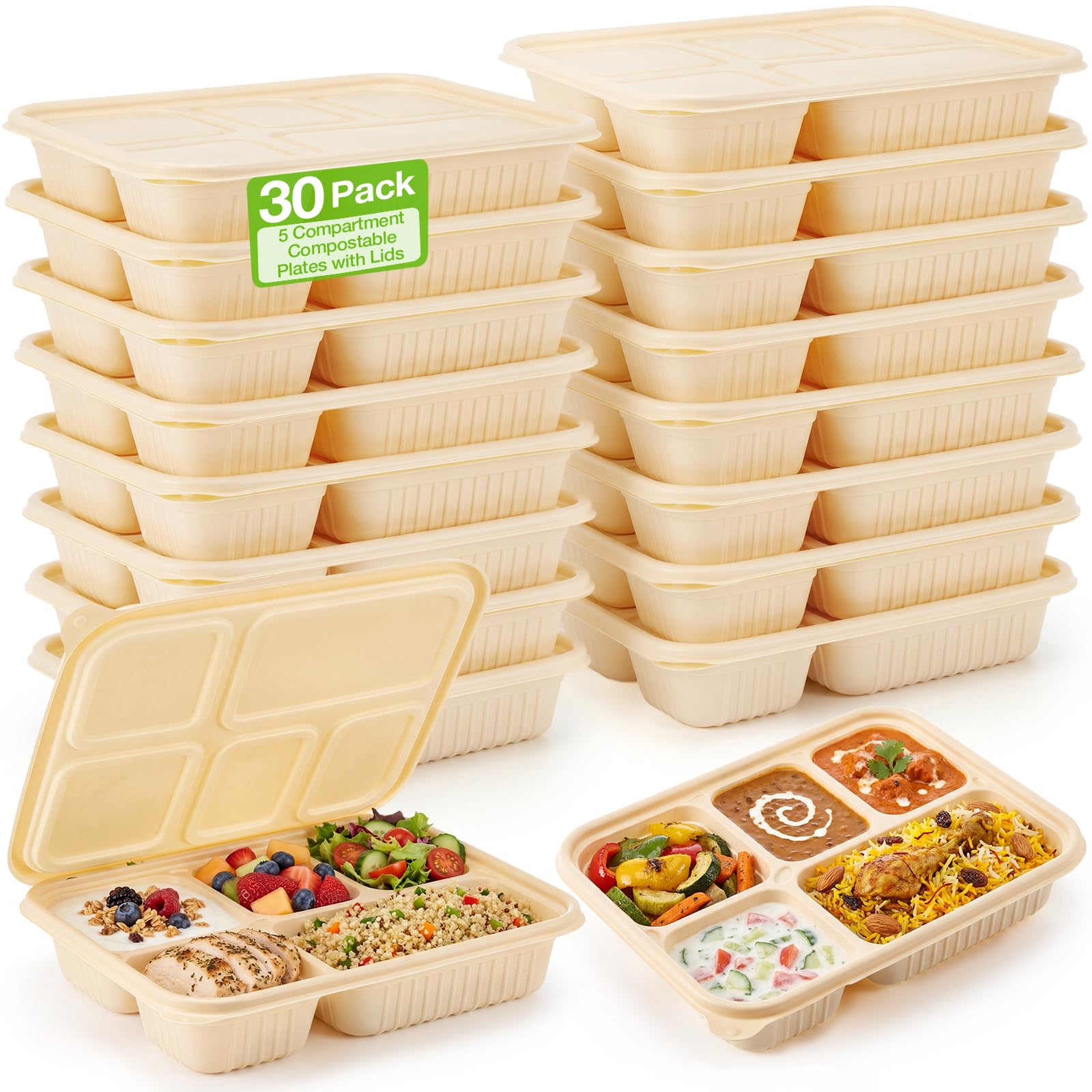 【フルセット】ハレテーブル＋日和（生刷入）＋各プレート＆BX五徳＋プレートケース Amazon.com: Havawish 30 Pack(60 Pcs) 5 Compartments 40.6oz